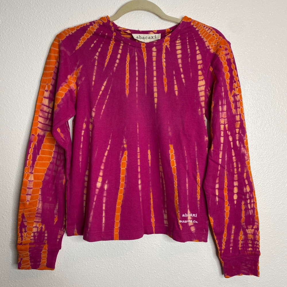 NWT Abacaxi x‎ Diaspora Co. Tie Dye Long Sleeve Top Cotton